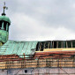 Oswaldkirche Regensburg Baustelle Dach außen