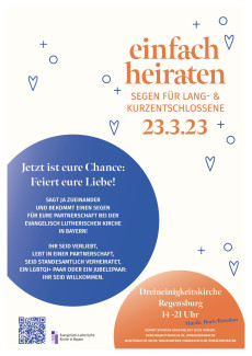 Plakat einfach heiraten